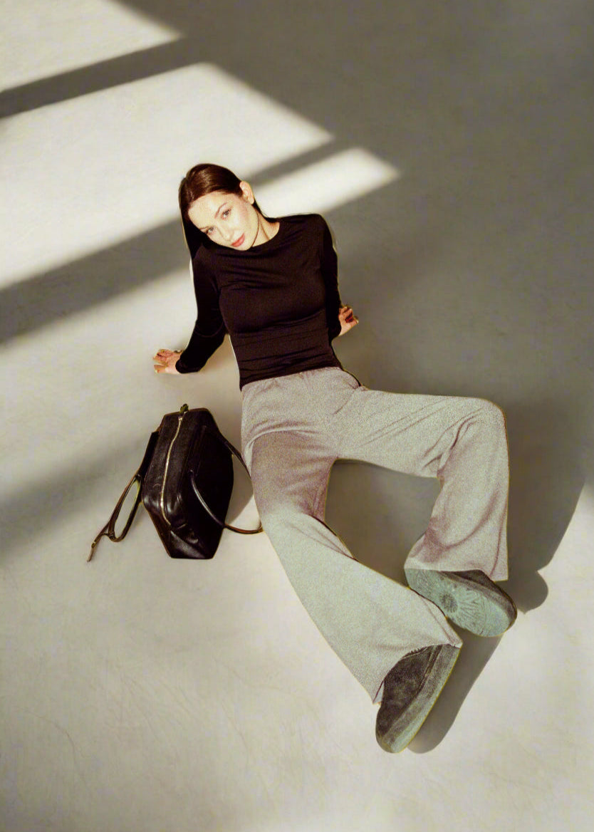 Brown Knitted Pants