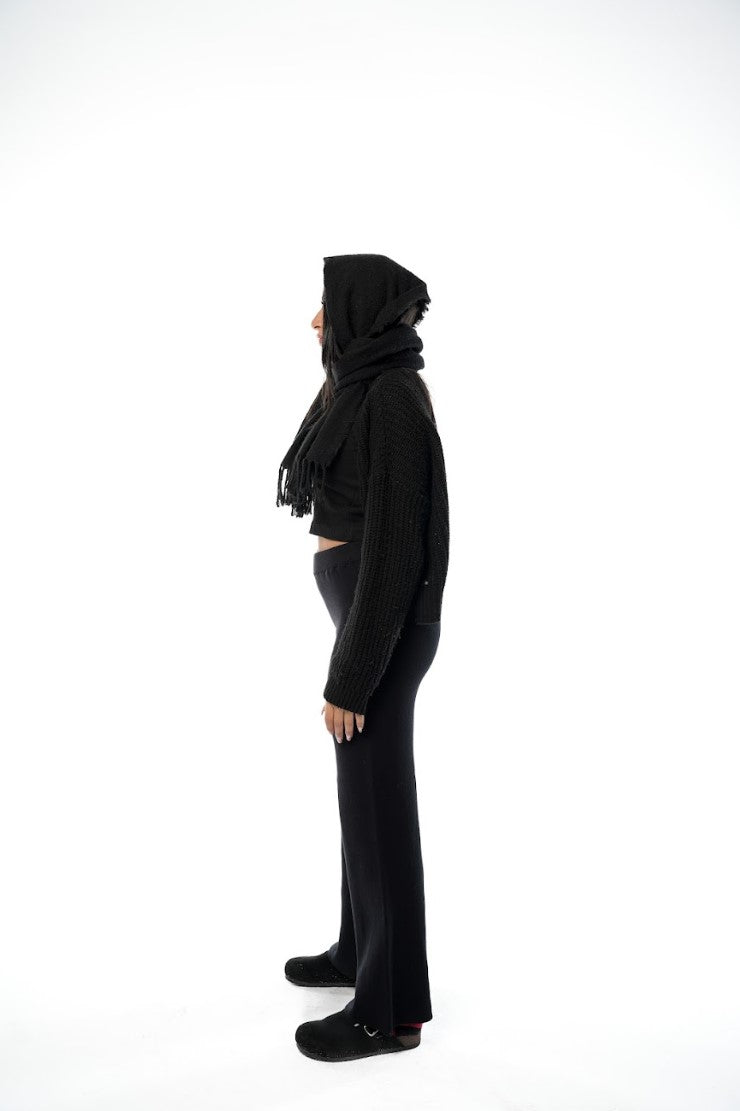 Black Knitted Pants
