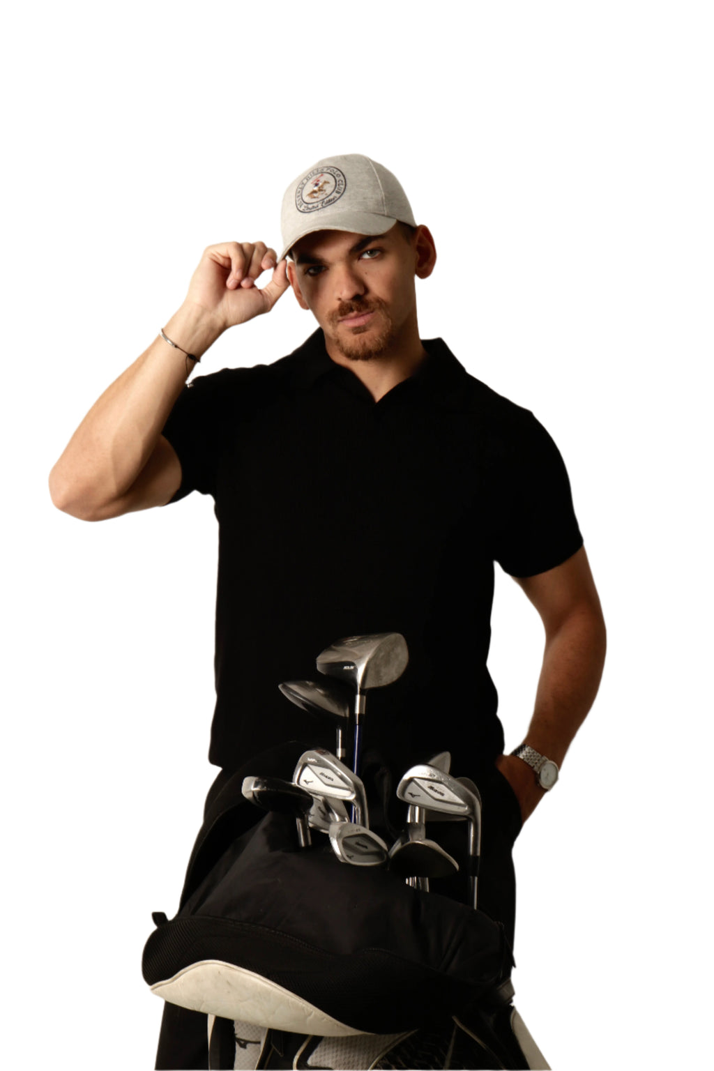 BLACK KNITTED T-SHIRT