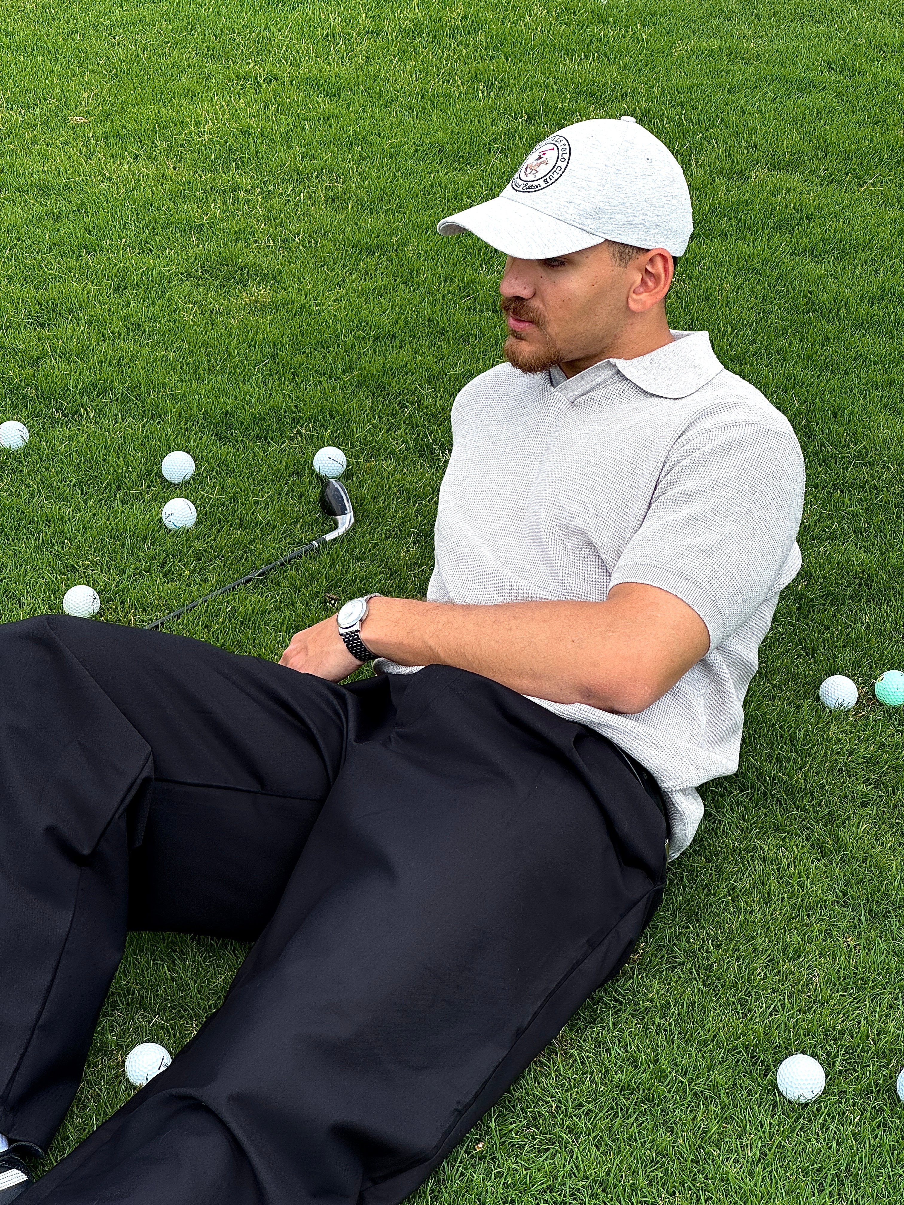 GREY KNITTED T-SHIRT