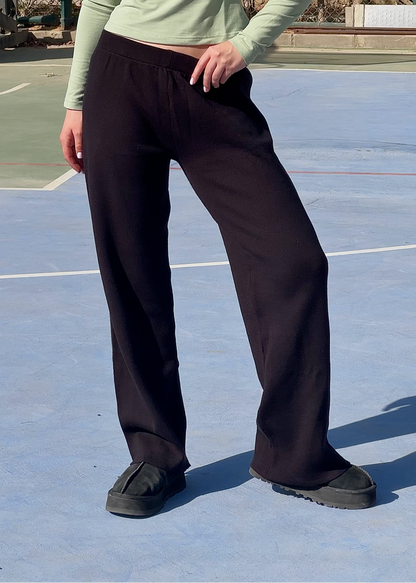 Black Knitted Pants