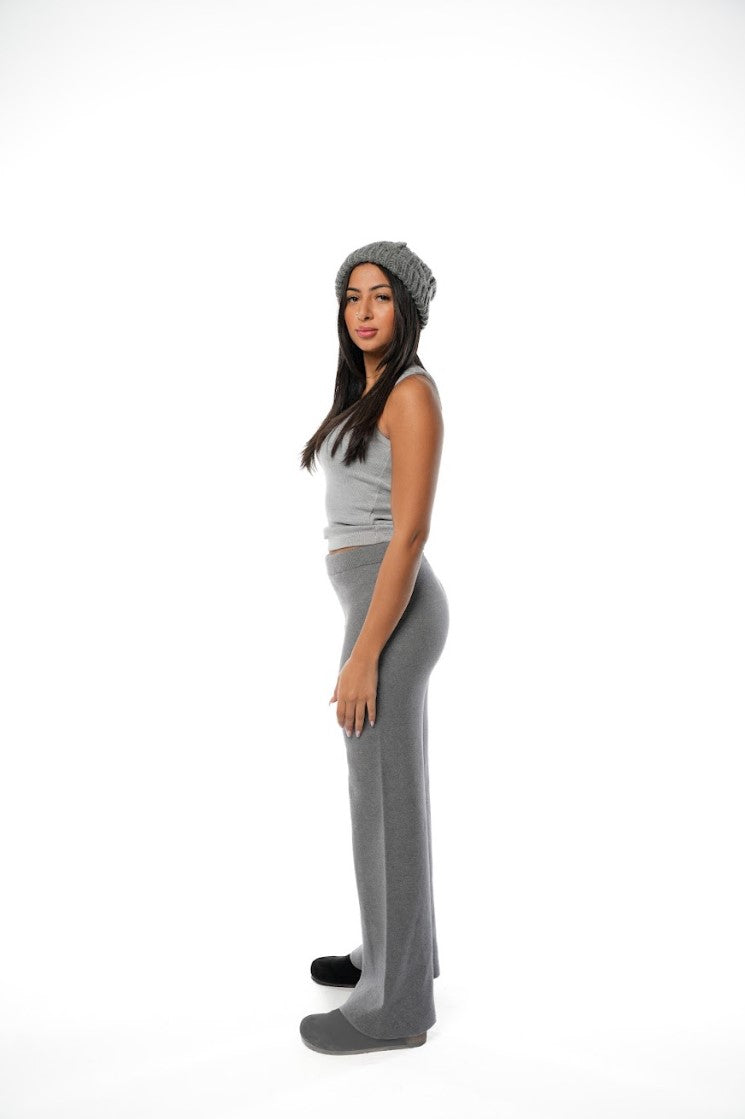 Grey  Knitted Pants